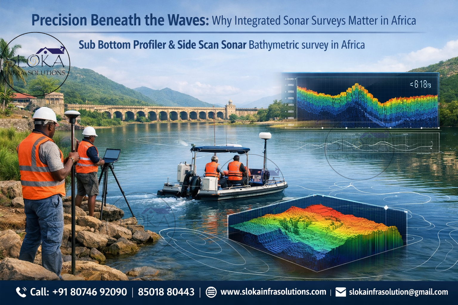 Sub Bottom Profiler & Side Scan Sonar Bathymetric Survey In Africa