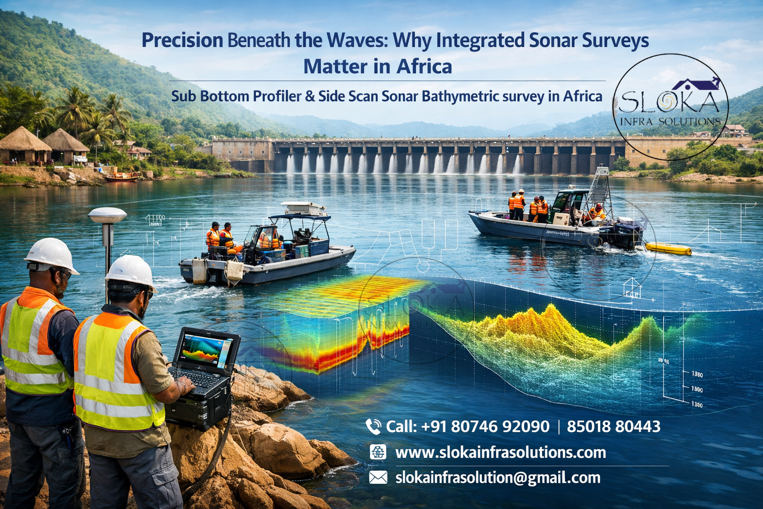 Sub Bottom Profiler & Side Scan Sonar Bathymetric surveyor in Africa