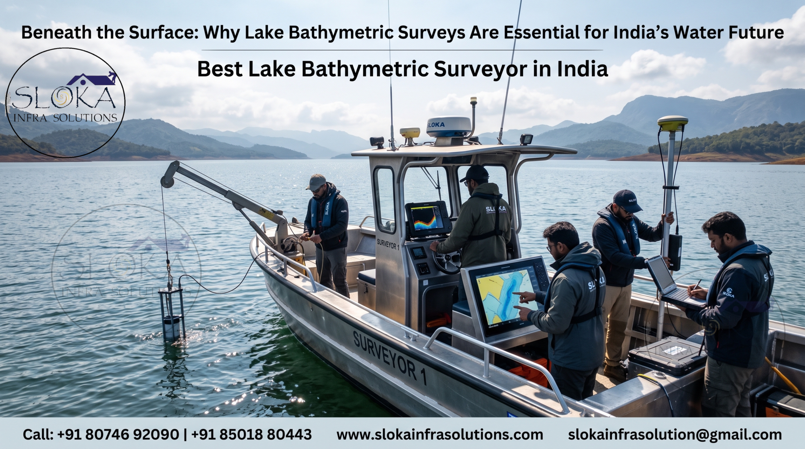 Lake Bathymetric Survey Services in India